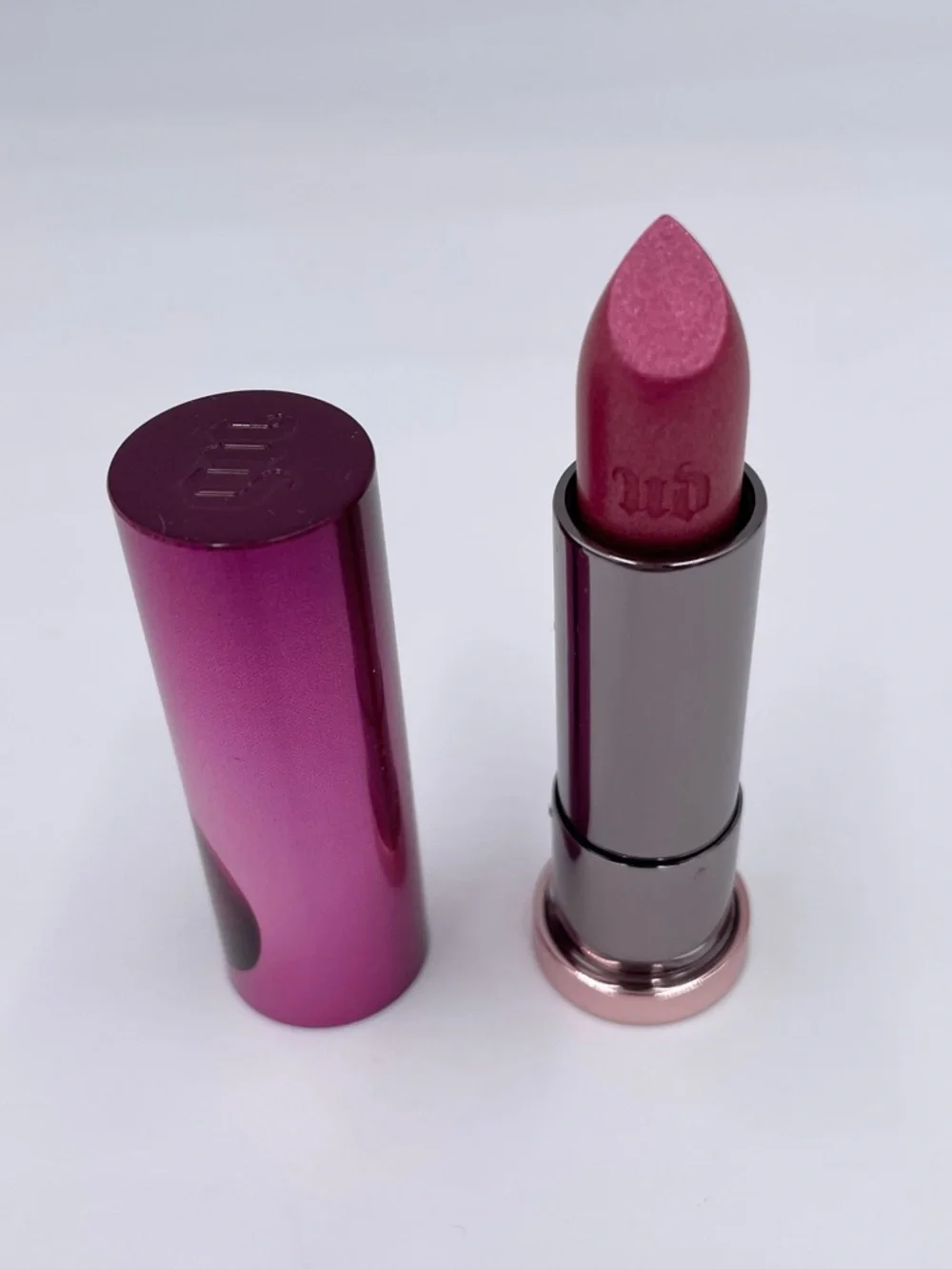 NEW Urban Decay Cherry Vice Lipstick DEVILISH Metallized Limited Edition 3.4g